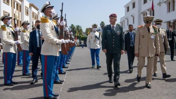 الرباط...  الجنرال الفاروق بلخير يستقبل رئيس أركان الجيش الإسرائيلي في مقر القيادة العليا للقوات المسلحة الملكية