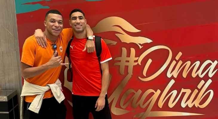 معركة خاصة بين الصديقين حكيمي ومبابي في نصف النهائي مونديال 2022