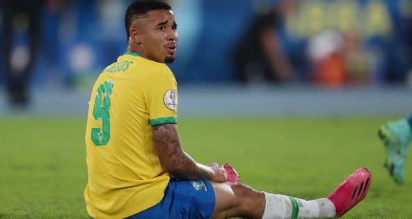 غابرييل جيسوس سيغيب عن الملاعب لفترة لا تقل عن ثلاثة أشهر