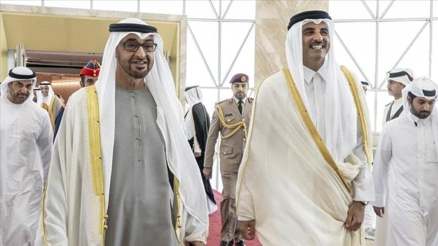 بن زايد يصل إلى قطر في زيارة رسمية