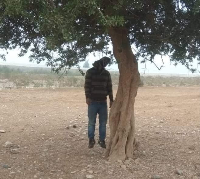 المصالح الأمنية بسطات تعثر على جثة شخص معلقة في شجرة