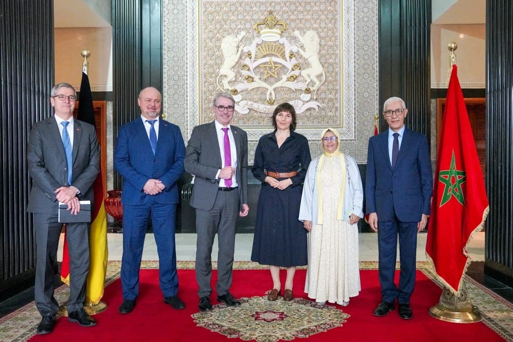 السيد راشيد الطالبي العلمي يُجري مباحثات مع رئيس مجموعة الصداقة المغاربية بالبرلمان الألماني .