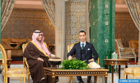 ولي العهد الأمير مولاي الحسن يستقبل صاحب السمو الملكي الأمير تركي بن محمد بن فهد. 