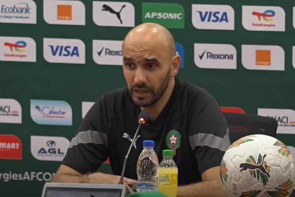 وليد الركراكي :  الفوز على تنزانيا إيجابي للدخول بشكل أفضل في أجواء المنافسة.