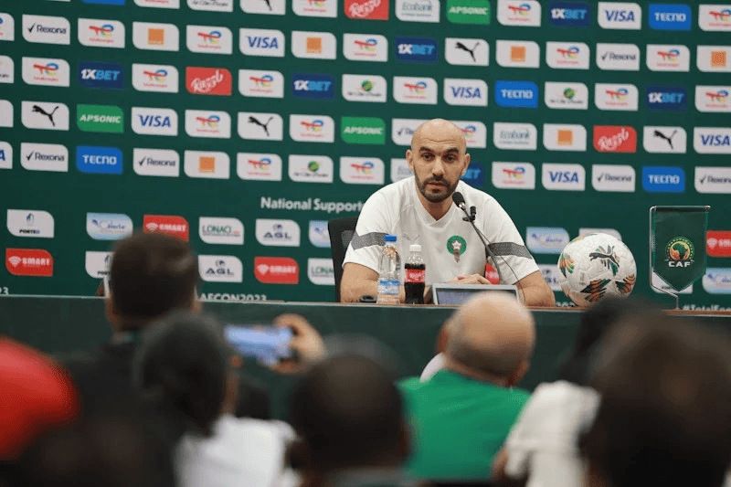 وليد الركراكي يؤكد على شدة المنافسة في كأس أمم إفريقيا.