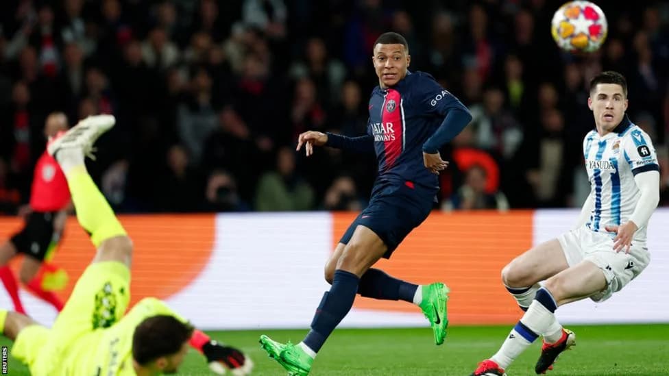 دوري أبطال أوروبا : باريس سان جيرمان يهزم ريال سوسيداد (2-0).