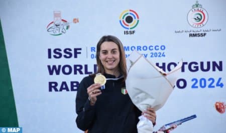 كأس العالم للرماية الرياضية 2024 : الإيطالية روسي جسيكا تفوز بالميدالية الذهبية لمسابقة التراب.