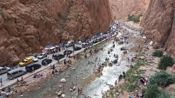 تزايد إقبال السياح على مضايق تودغى بإقليم تنغير