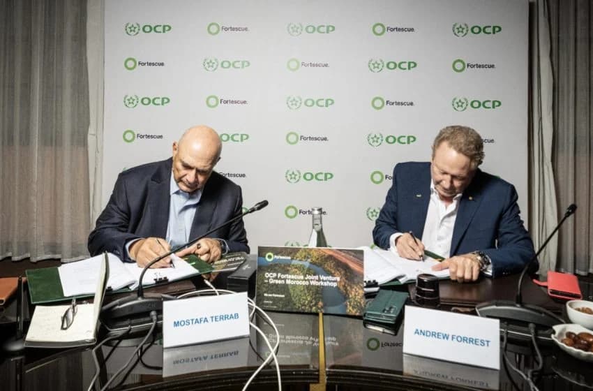 يعلن مشروع مشترك للطاقة الخضراء في المغرب..ocp