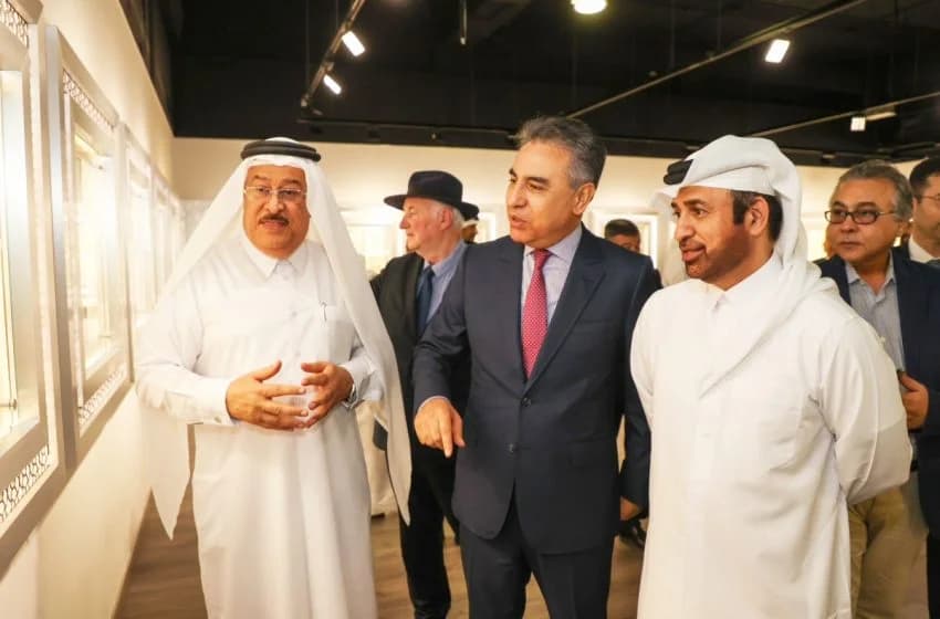 افتتاح معرض الطوابع والعملات المغربية في الدوحة