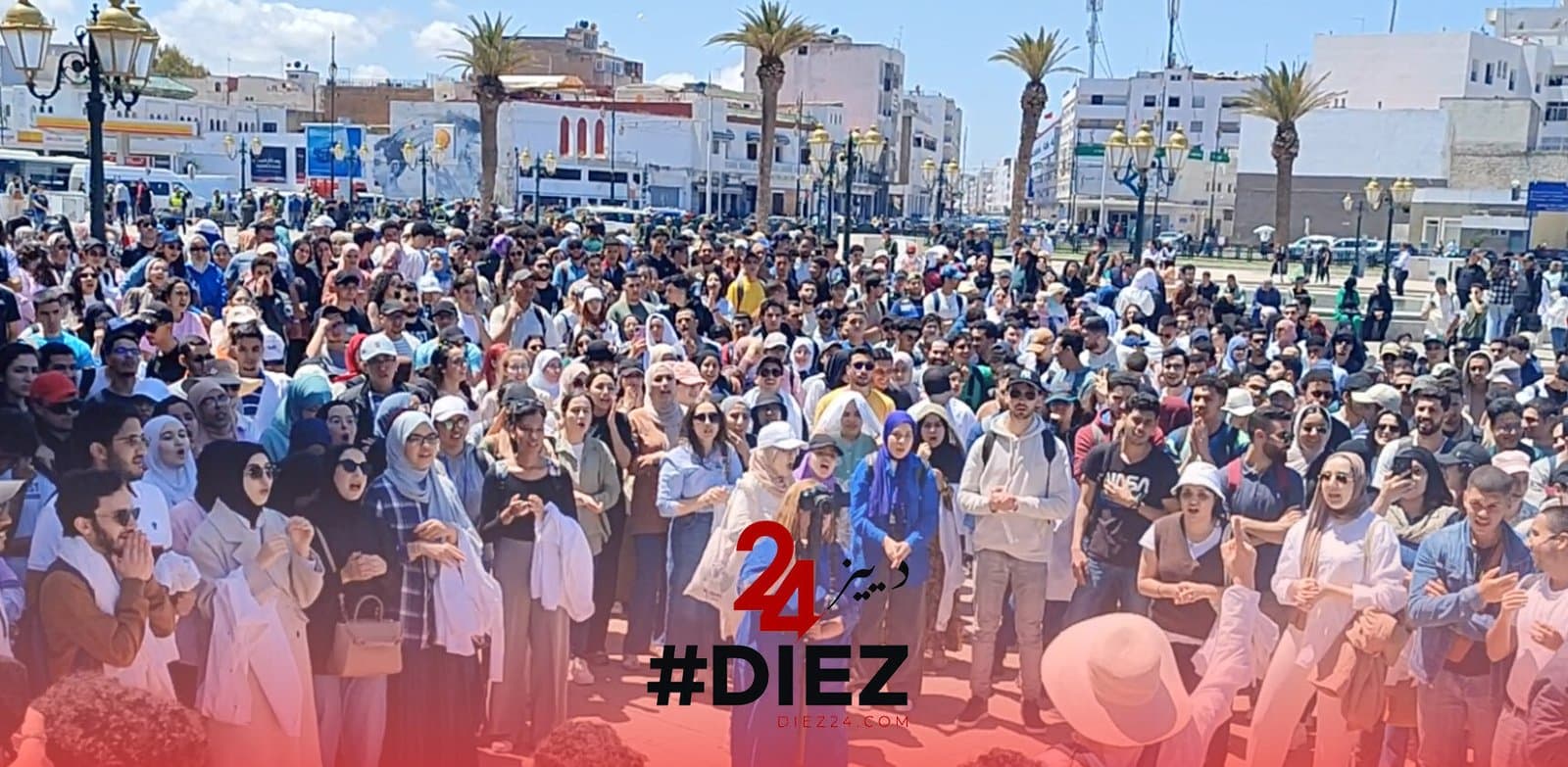 بالفيديو .. « مسيرة الصمود » لطلبة الطب بالرباط