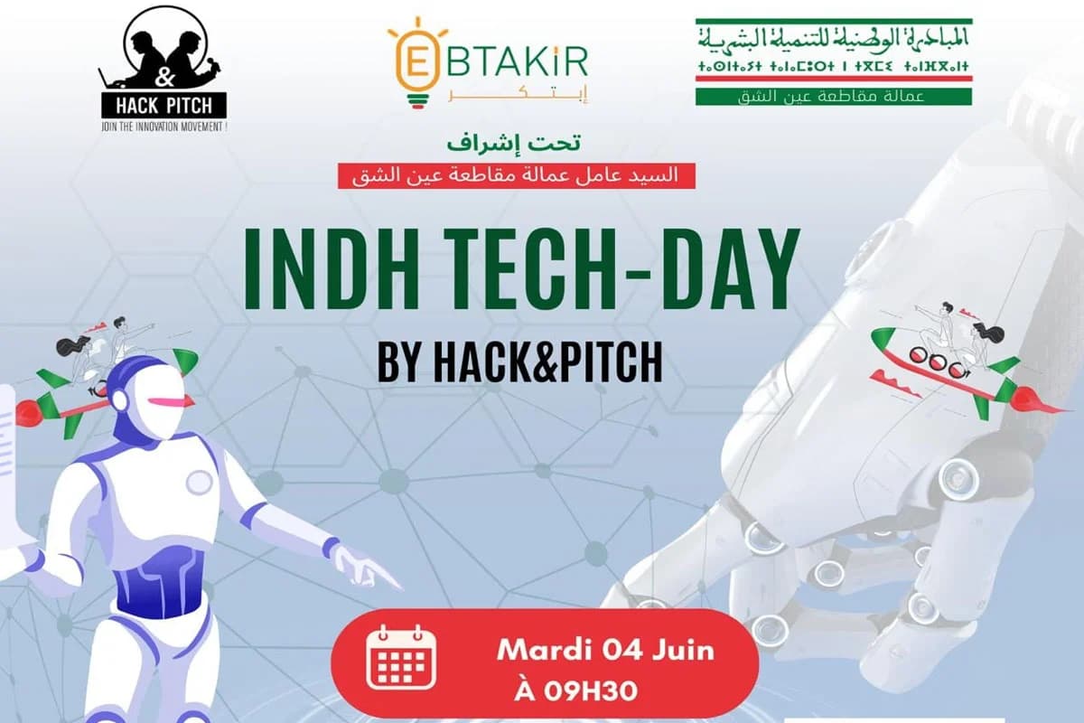 ريادة الأعمال: انعقاد الدورة الأولى لـ "INDH Tech-Day by Hack&amp;Pitch" بالدار البيضاء