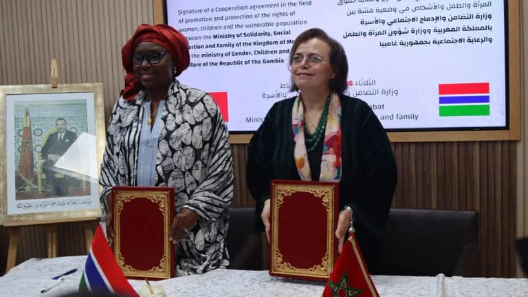 توقيع اتفاقية تعاون بين المغرب وغامبيا لتعزيز حقوق المرأة والطفل
