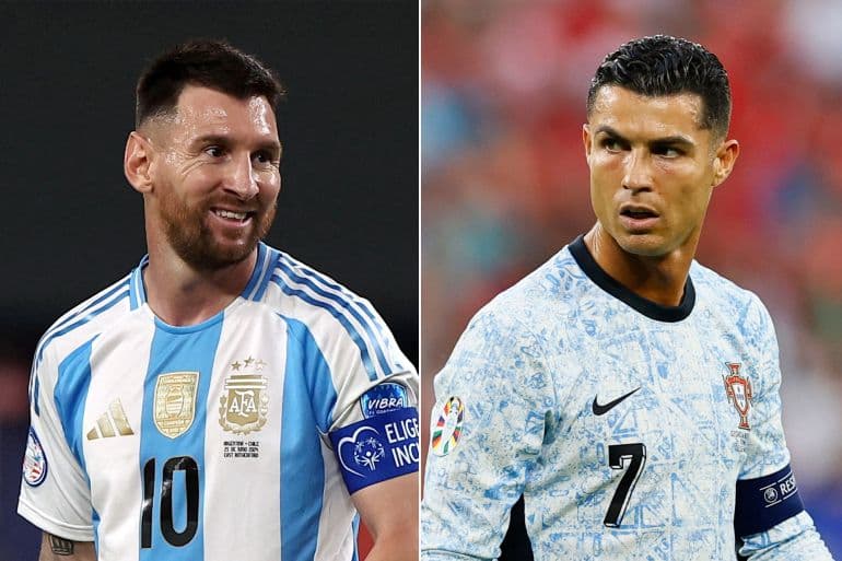 حتى الأرقام السلبية تجمع رونالدو وميسي في يورو 2024 وكوبا أميركا