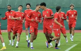المنتخب المغربي الأولمبي يجري حصتين تدريبيتين بفرنسا