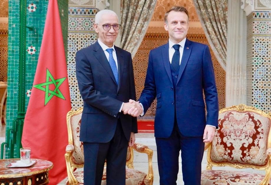 إيمانويل ماكرون يستقبل رئيس مجلس النواب، السيد الطالبي العلمي