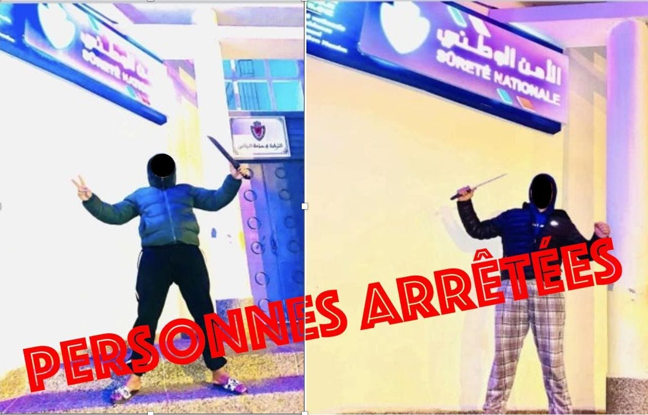 توقيف شابين بسبب حمل السلاح الأبيض ونشر محتويات تهدد السلامة العامة