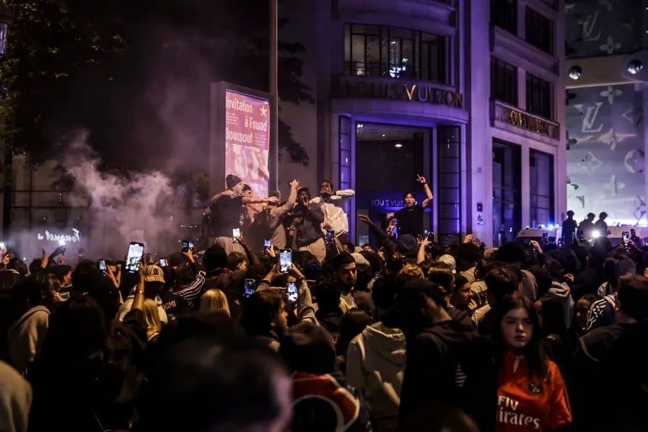 فوز باريس سان جيرمان: 47 موقوفًا وثلاثة جرحى أحدهم في حالة خطرة