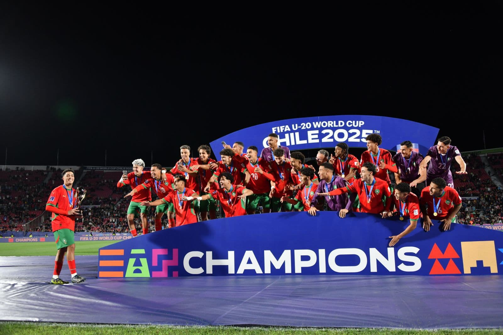 إنجاز تاريخي.. المنتخب المغربي يتوج بطلاً للعالم U20