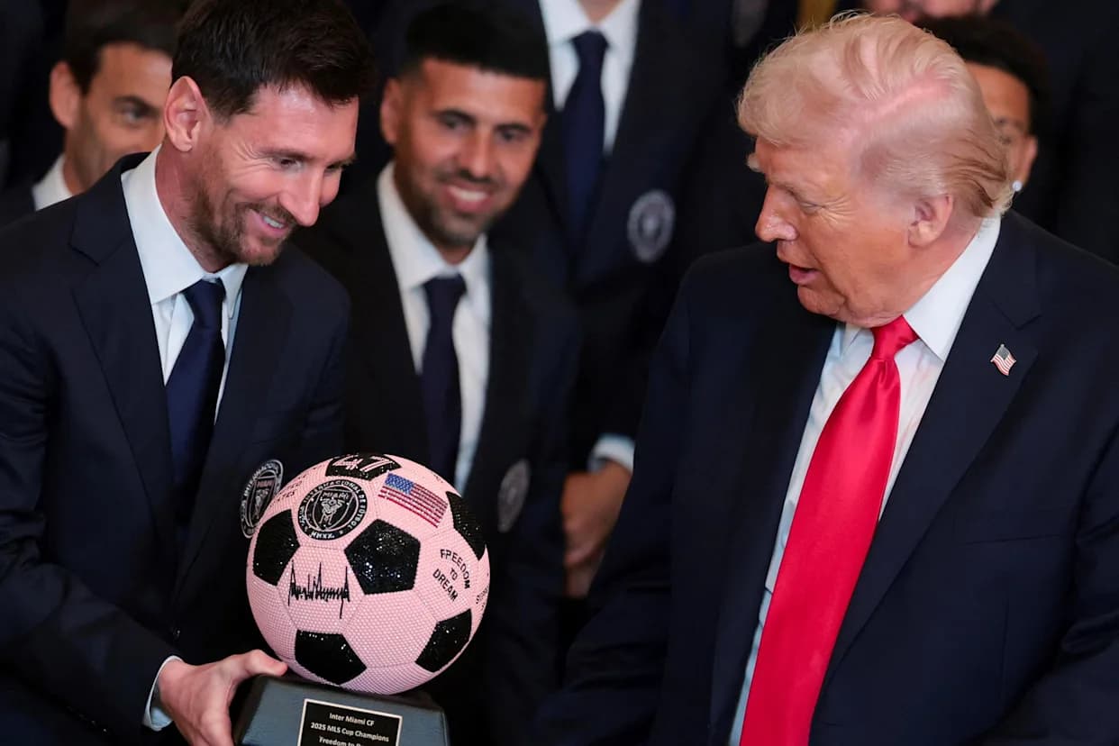 ترامب: ميسي ربما أفضل من بيليه
