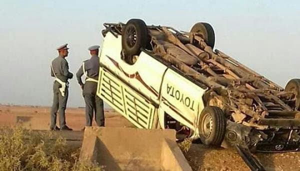 ضحايا في انقلاب « بيكوب » لنقل العمال الزراعيين باشتوكة