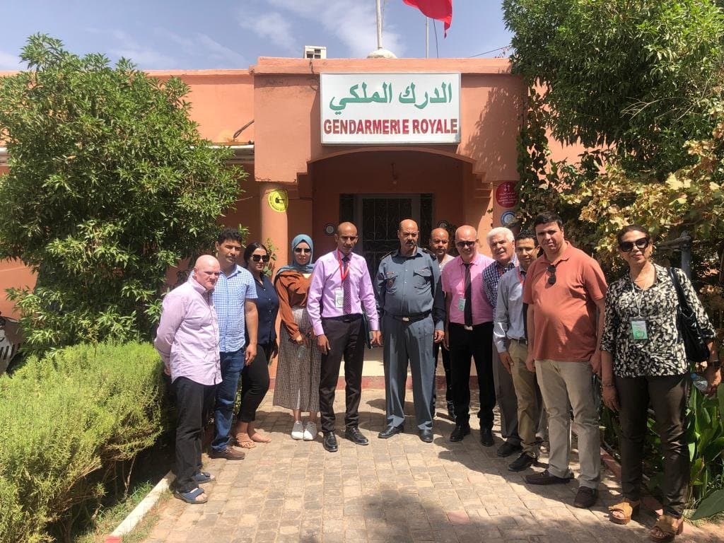 وفد المنظمة المغربية لحقوق الإنسان ومحاربة الفساد يحل بدوار أولاد بلعكيد جماعة واحة سيدي ابراهيم نواحي مراكش