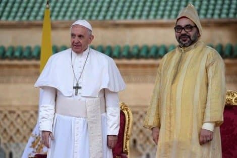 جلالة الملك يهنئ قداسة البابا فرانسيس بمناسبة ذكرى اعتلائه الكرسي البابوي لحاضرة الفاتيكان