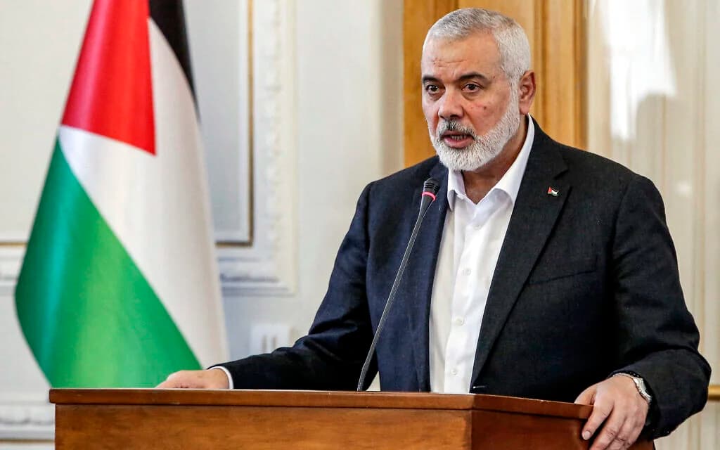 اغتيال رئيس المكتب السياسي لحركة حماس في طهران