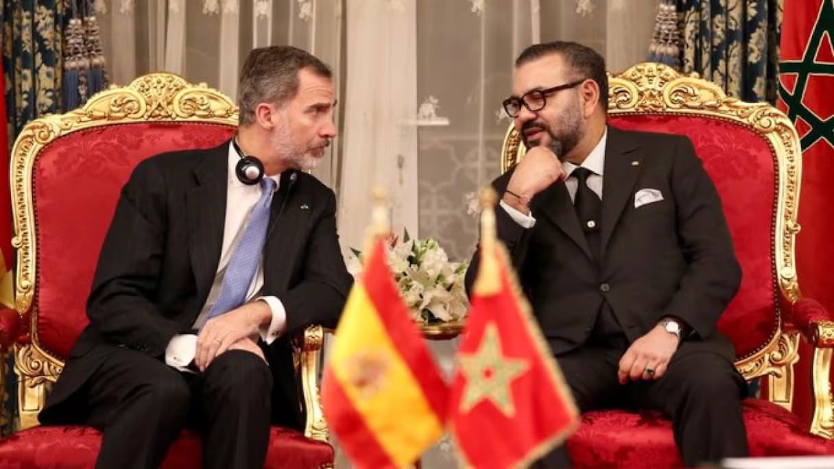 جلالة الملك يتلقى تهنئة من العاهل الإسباني