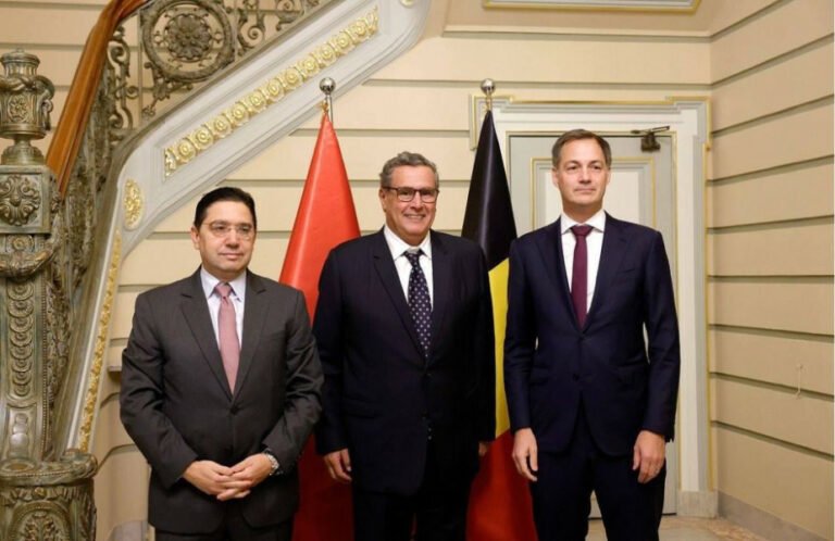 رئيس الحكومة، عزيز أخنوش، يجري محادثات مع نظيره البلجيكي في بروكسل.