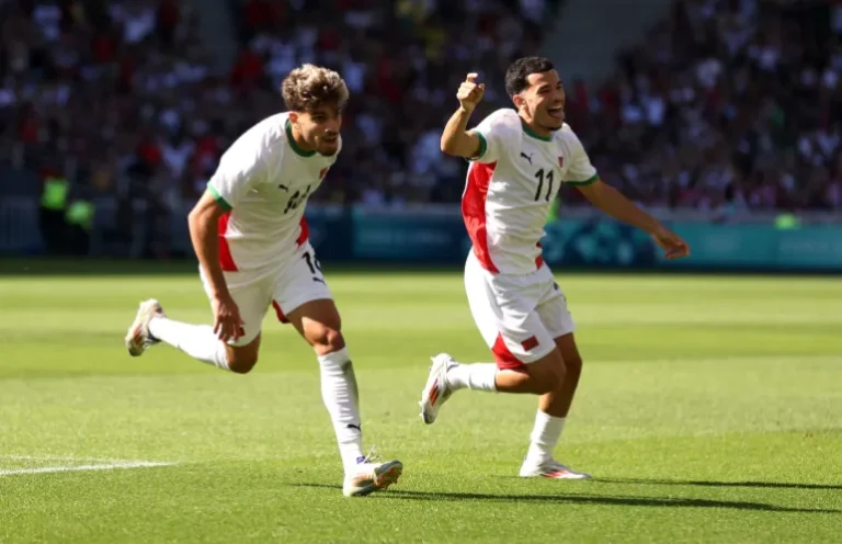 انتهاء الشوط الأول بتفوق المنتخب المغربي على نظيره المصري 2-0