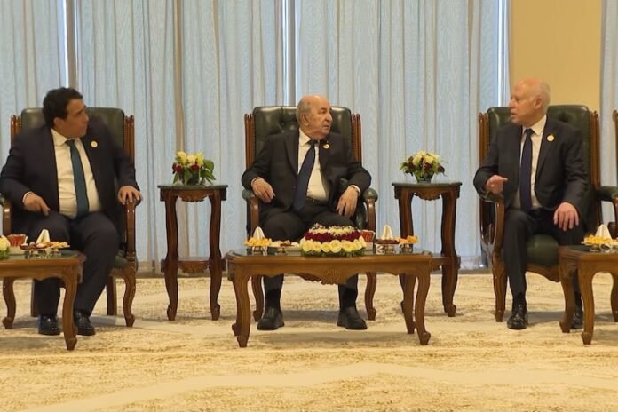 Tebboune-Kais-Saied-et-Mohamed-Younes-El-Menfi