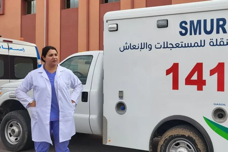 دينا صابر تسهر على حماية أرواح المرضى في تنغير