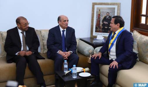 الوزير خالد هنه ولد الرشيد يلتقي وفد البرلمان الأنديني في الرباط